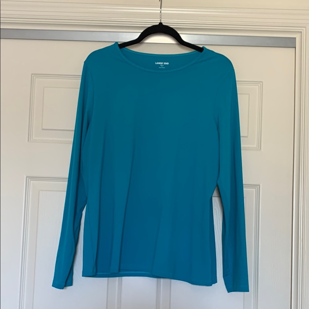 Land’s End Long Sleeve Top Women’s XL Blue